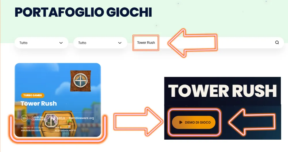Cerca un gioco demo